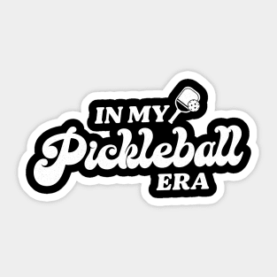 cool pickleball coach with saying in my pickleball era Sticker